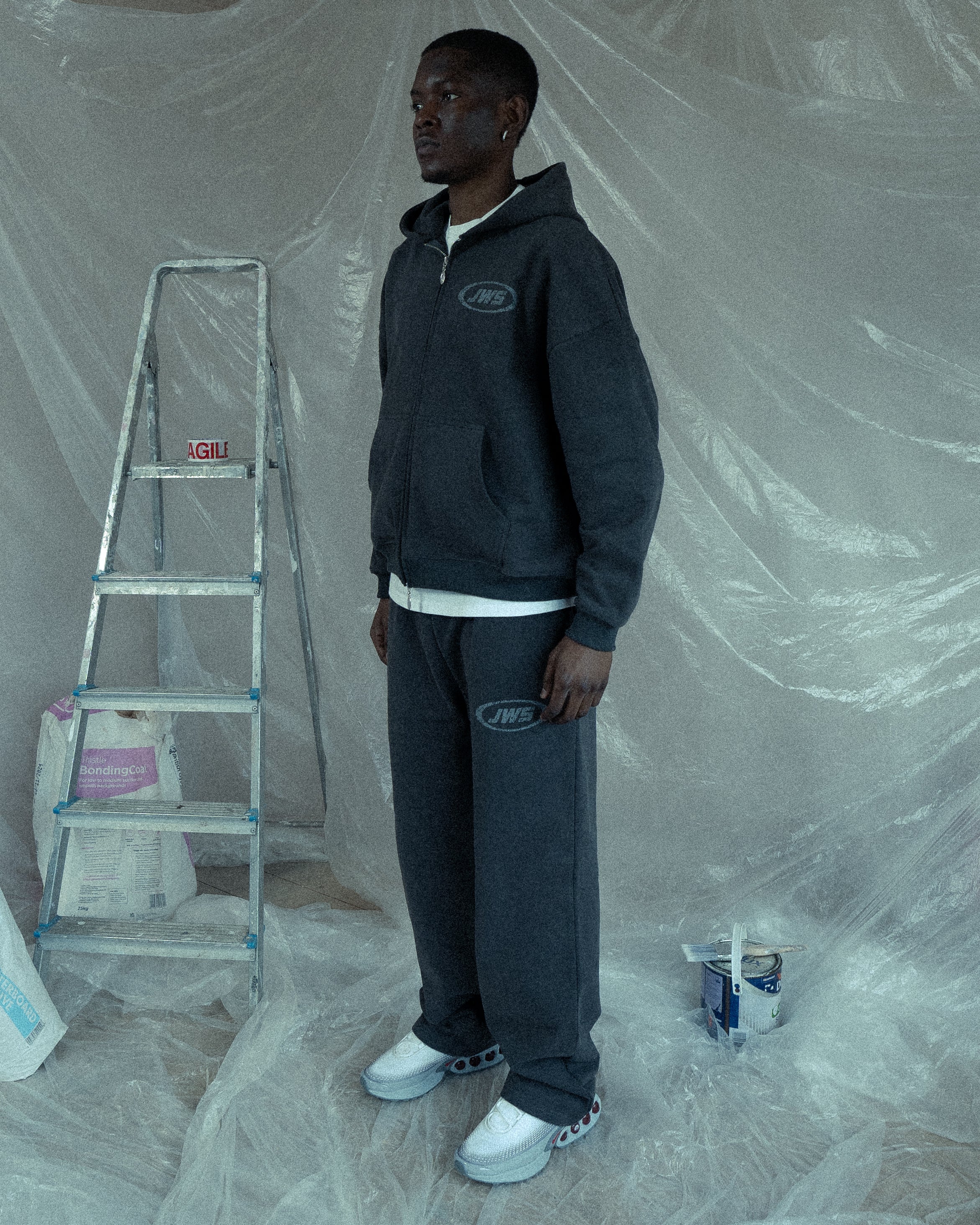 Dark Gray Heavyweight Zip Up Hoodie