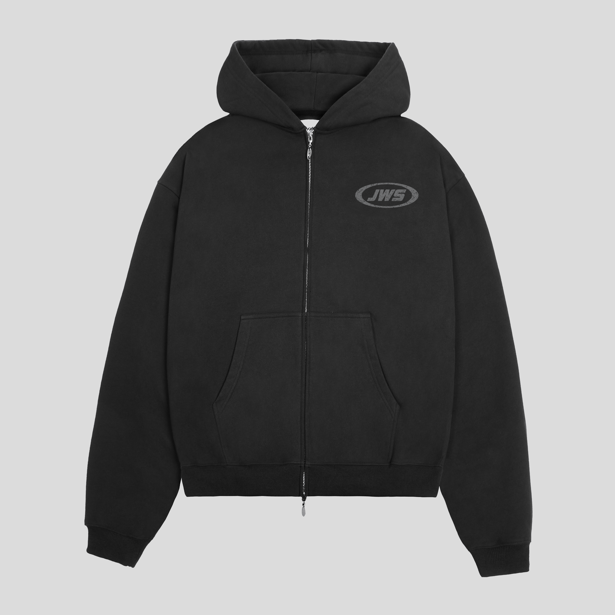 Dark Gray Heavyweight Zip Up Hoodie