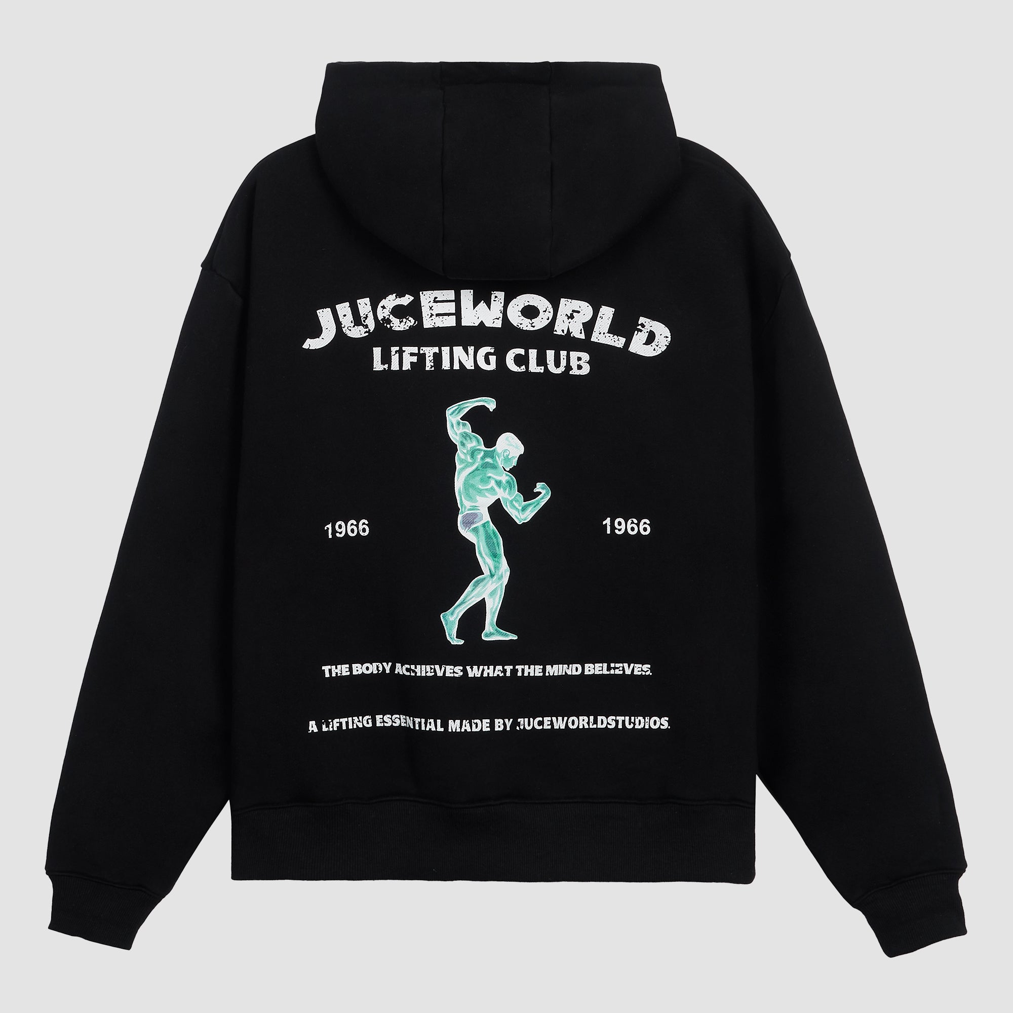 black 'juceworld lifting club' hoodie
