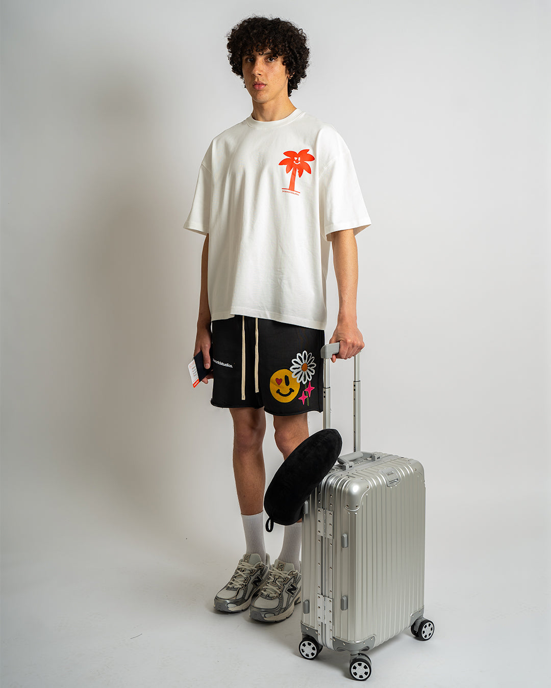 White red box fit t Shirt