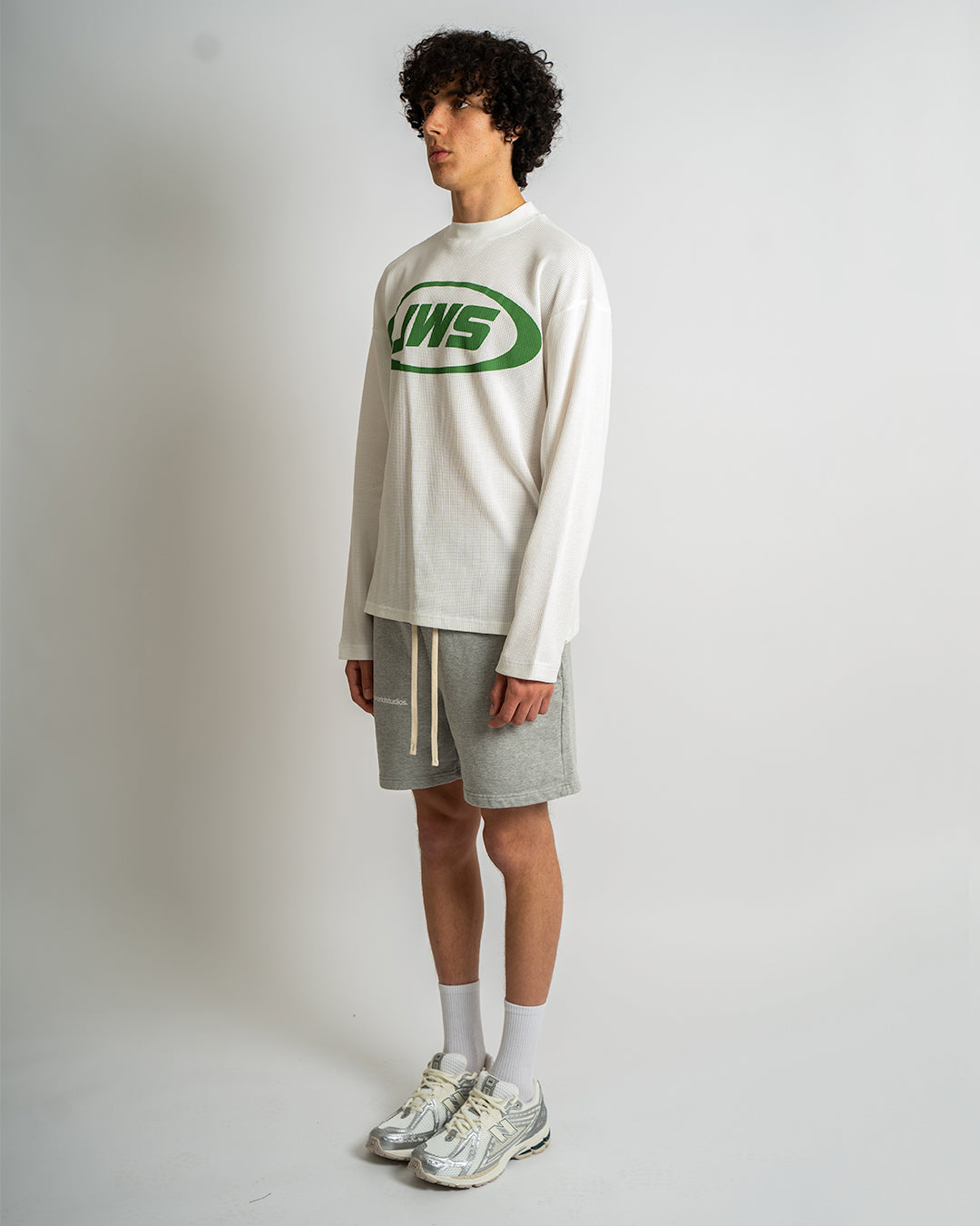 long sleeve waffle t shirt