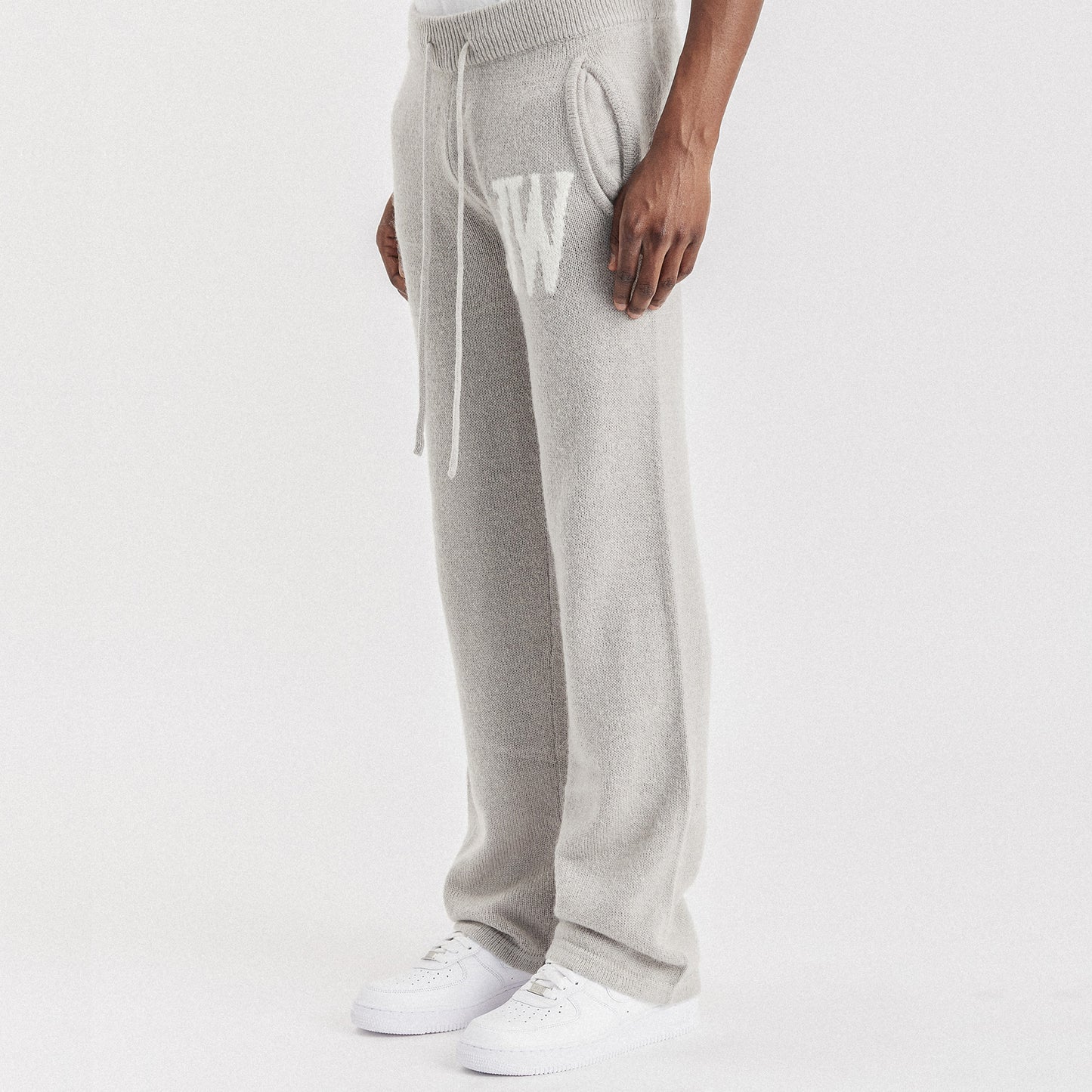Cool Grey Mohair Sweatpants
