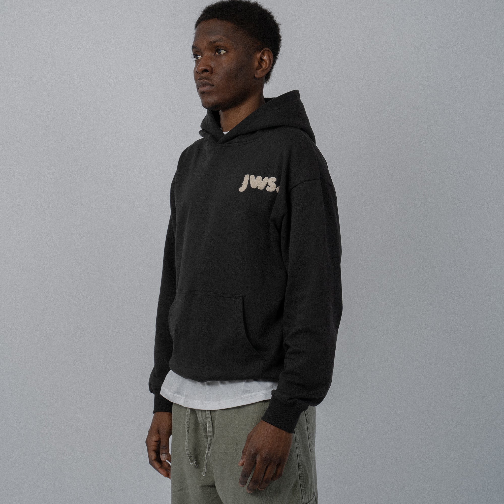 slate black jws pullover hoodie