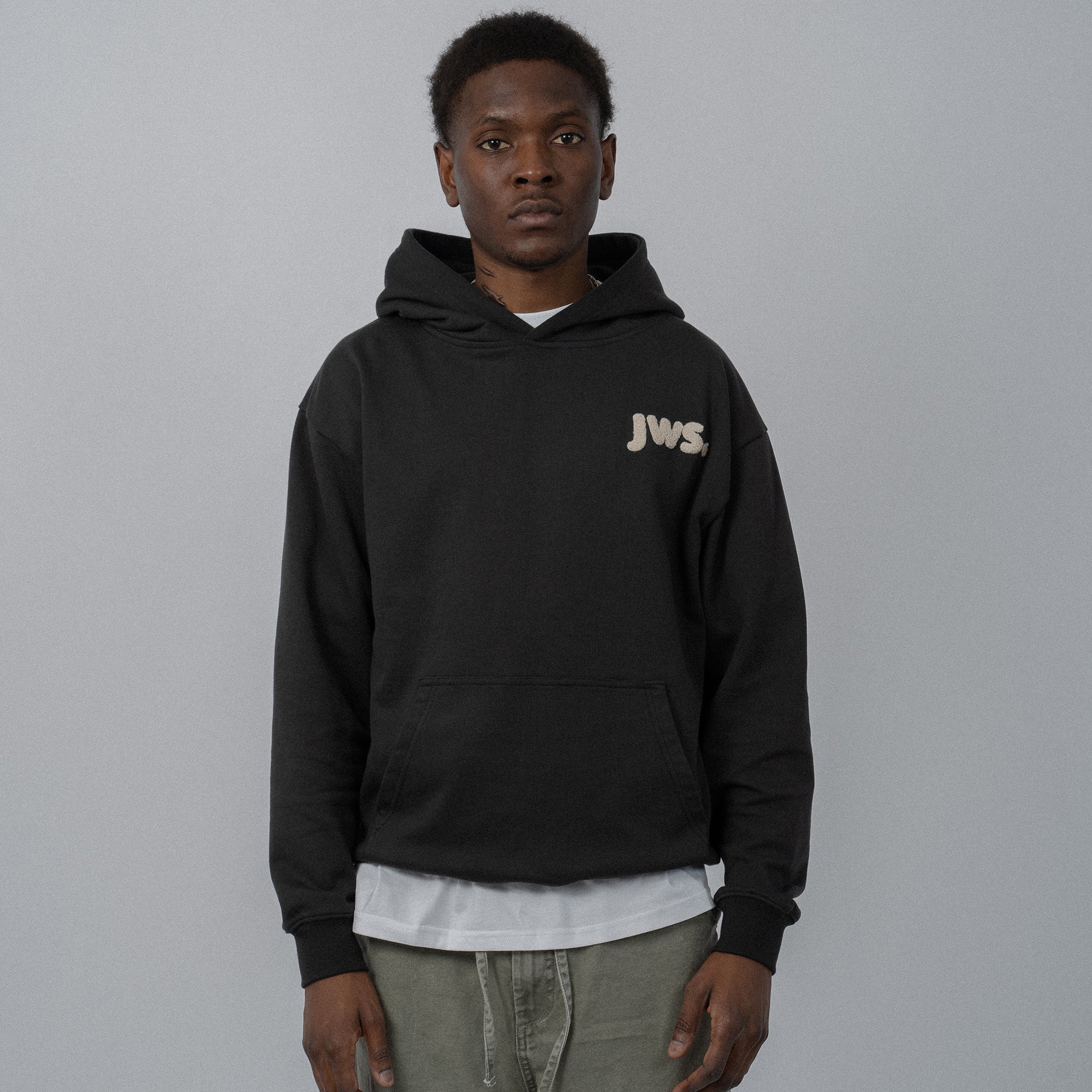 slate black jws pullover hoodie