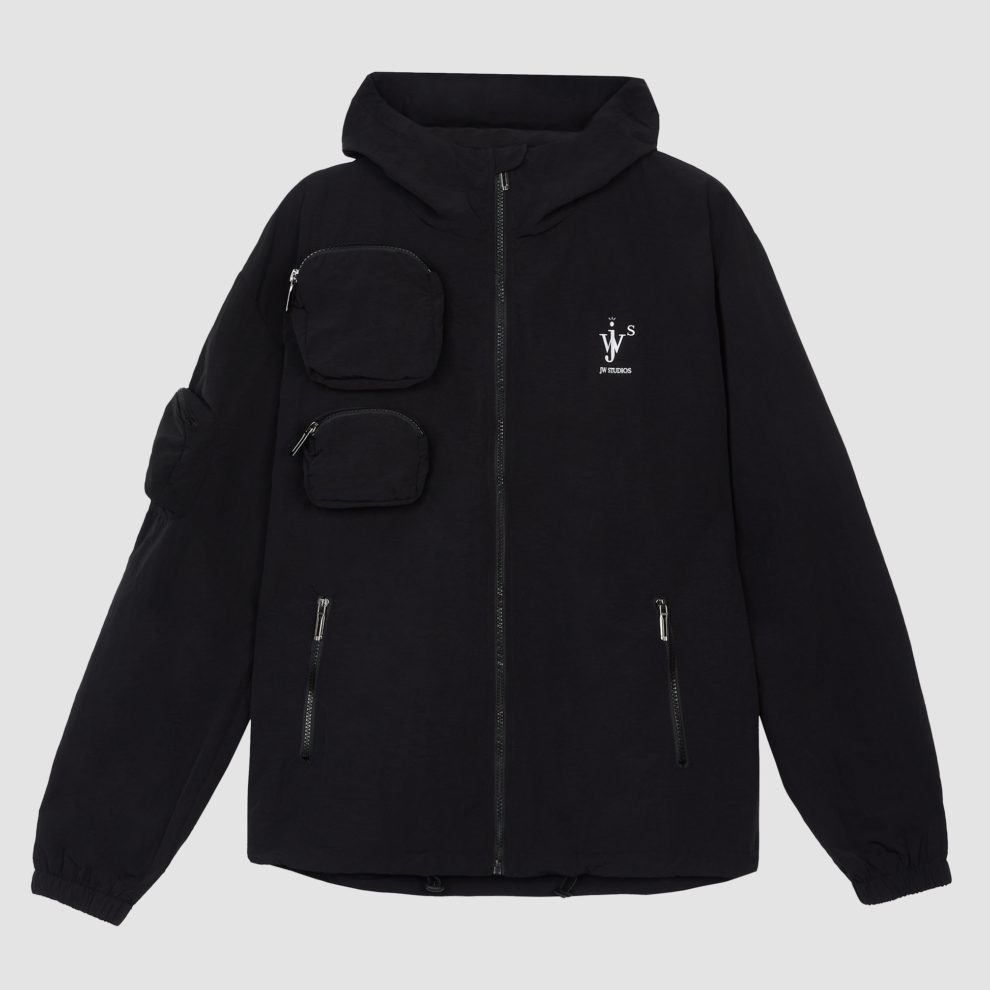 Black Nylon Shell Jacket JWS