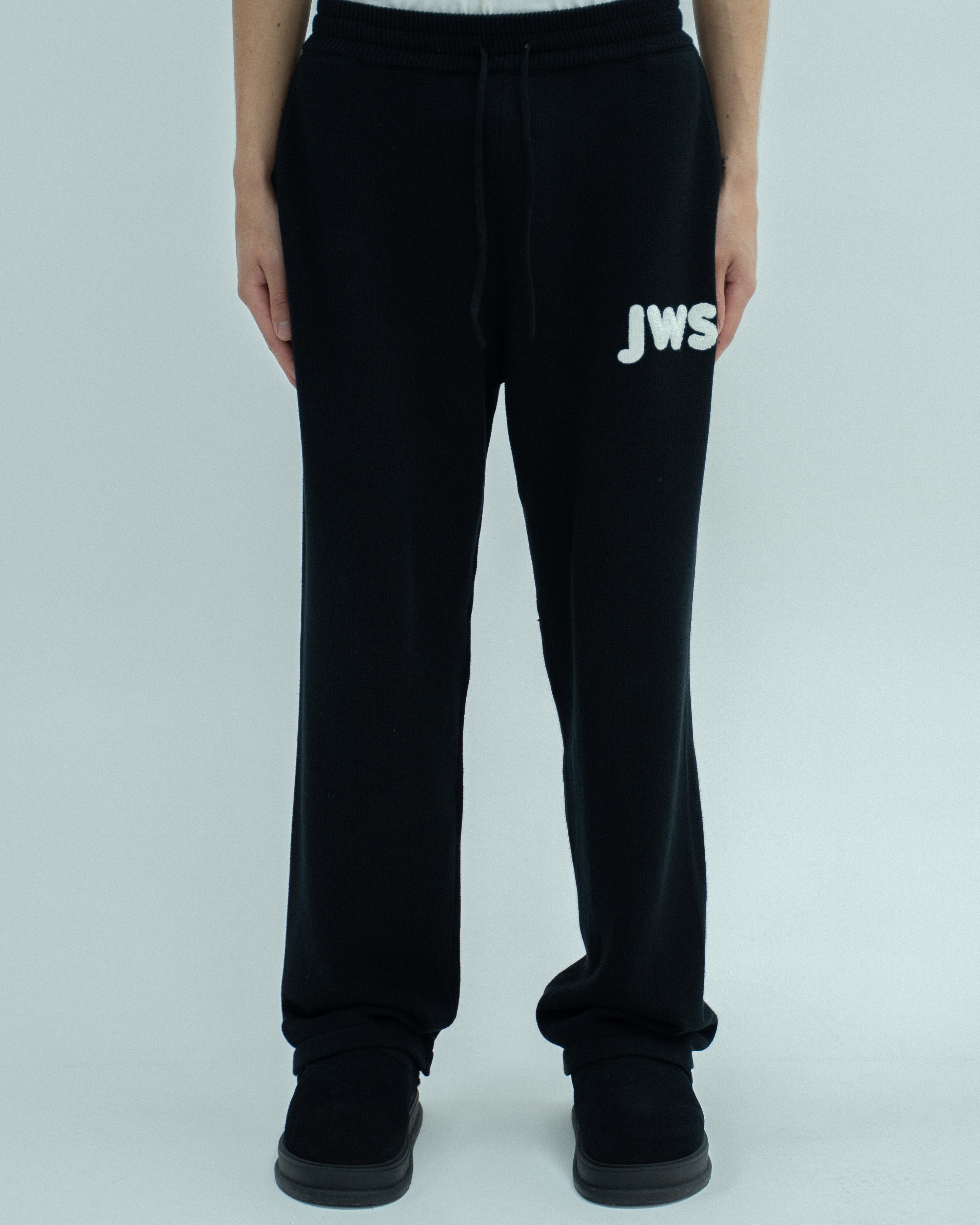 Black Knit Sweatpants