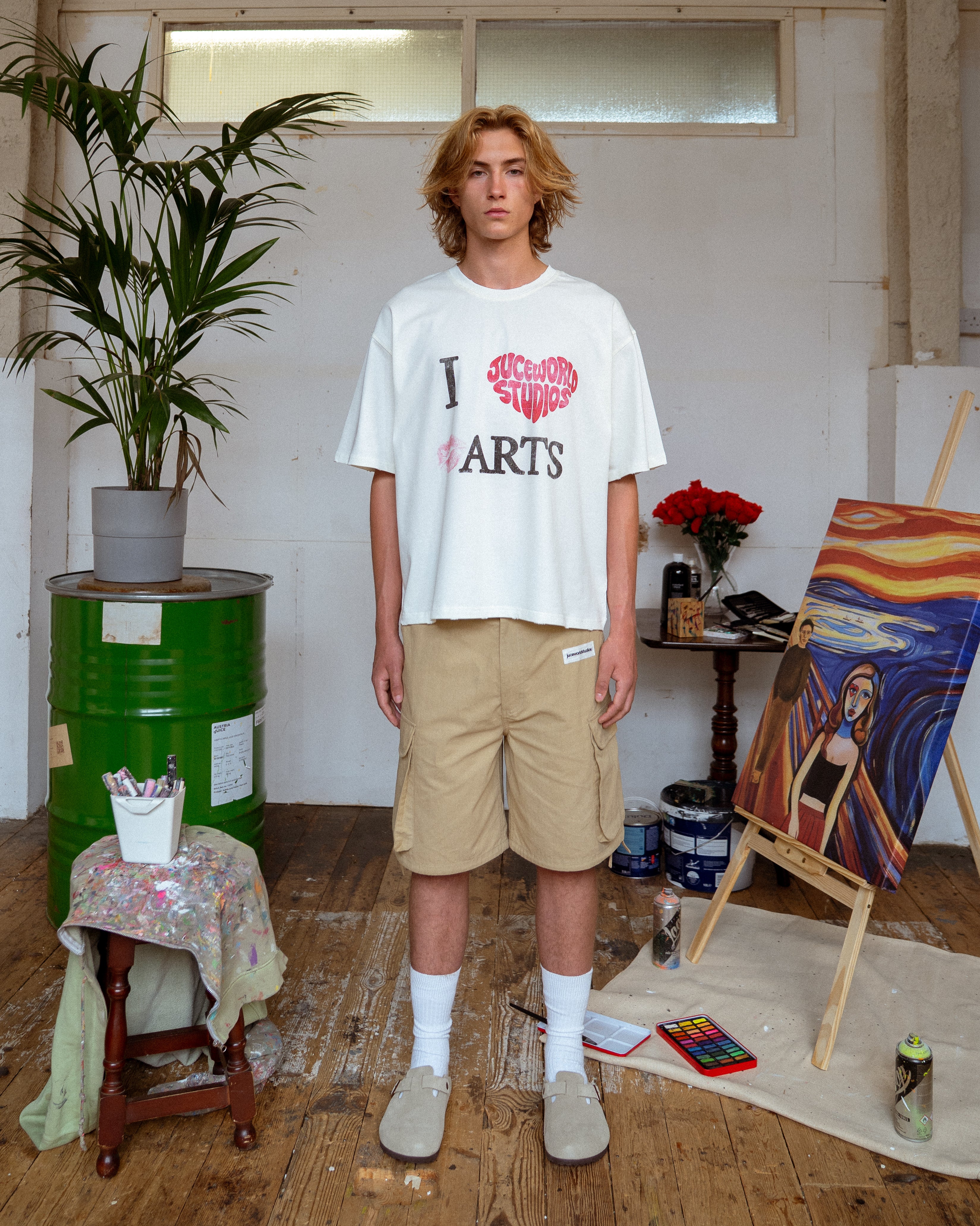 Off White I Love Arts T Shirt