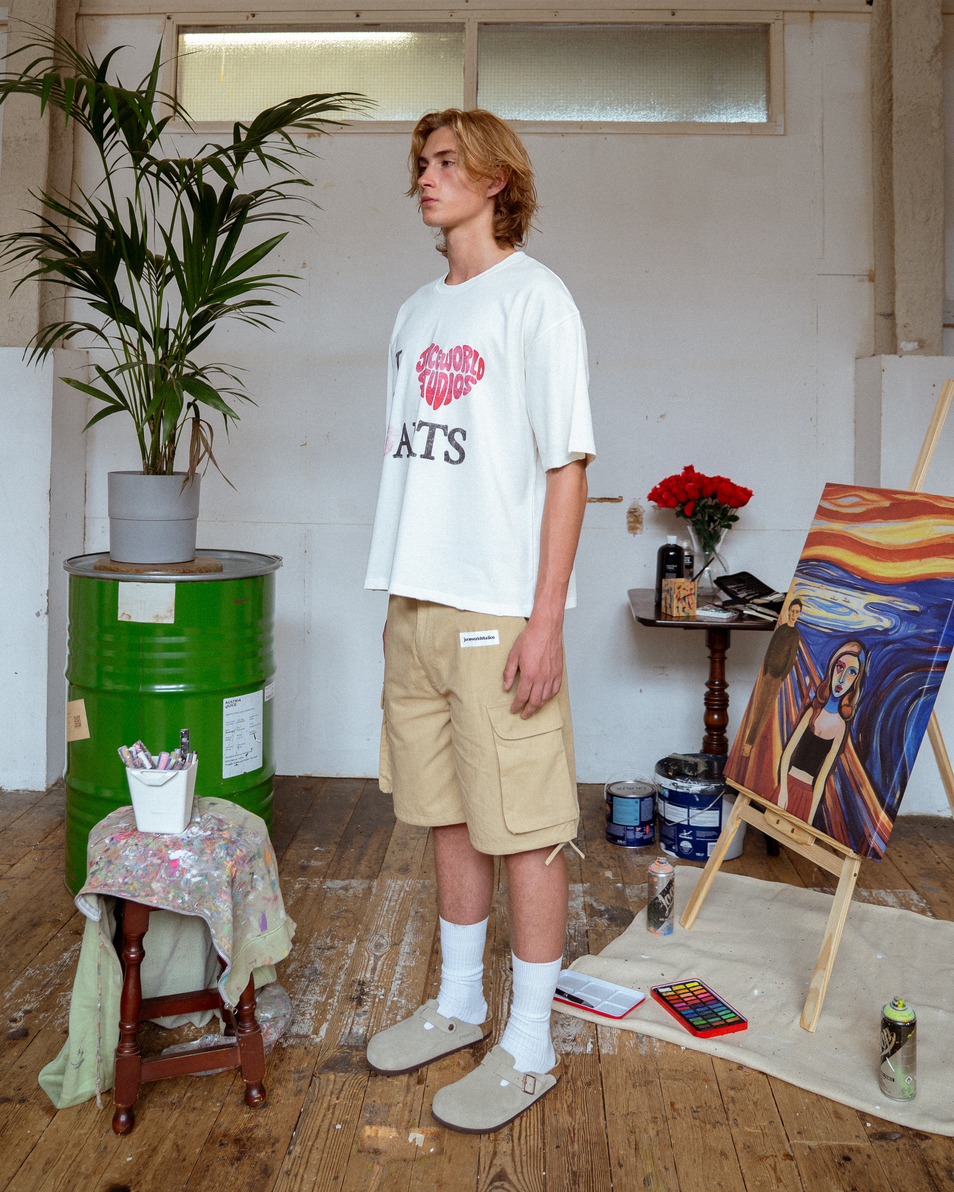 Off White I Love Arts T Shirt