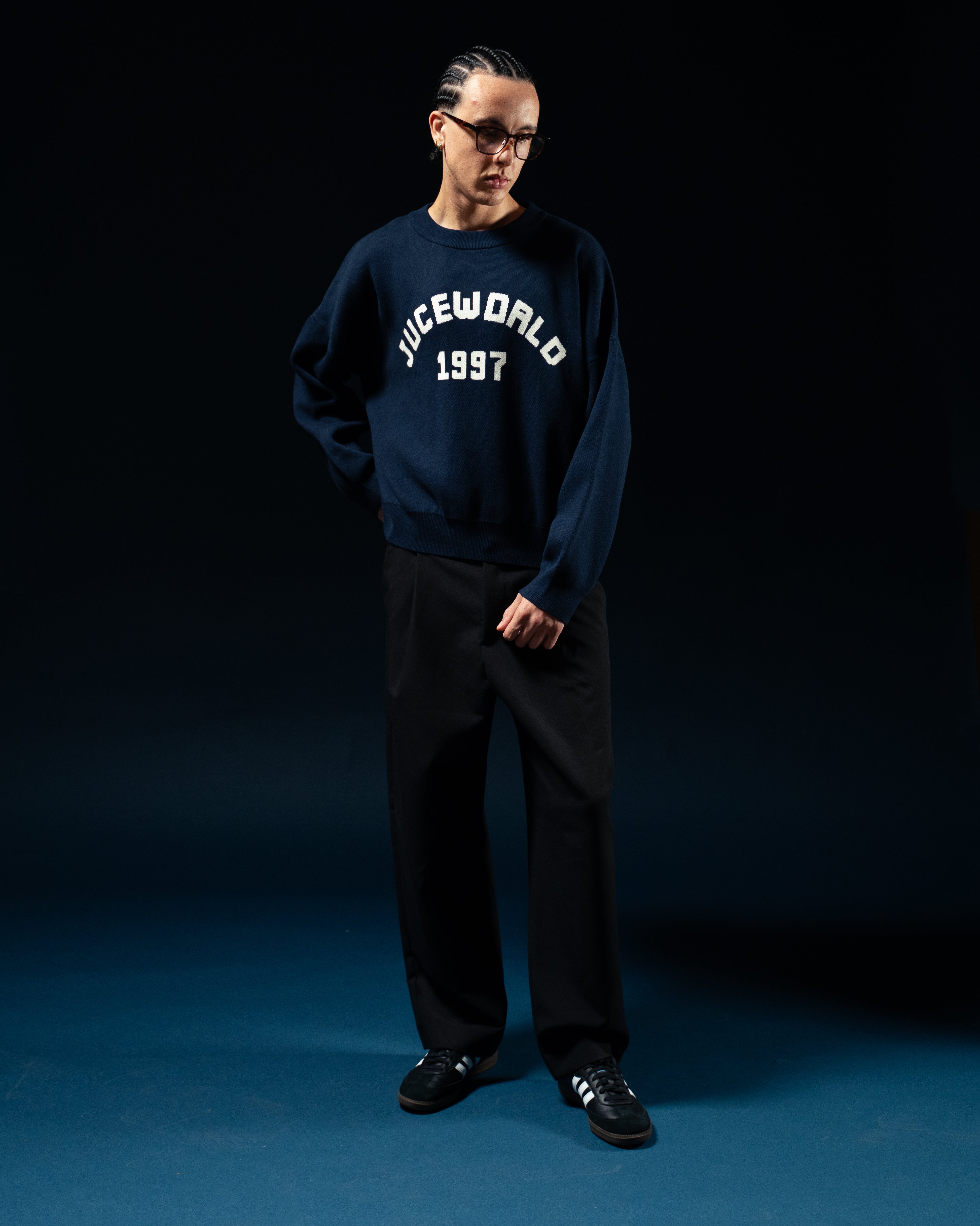 Navy Knit Sweater