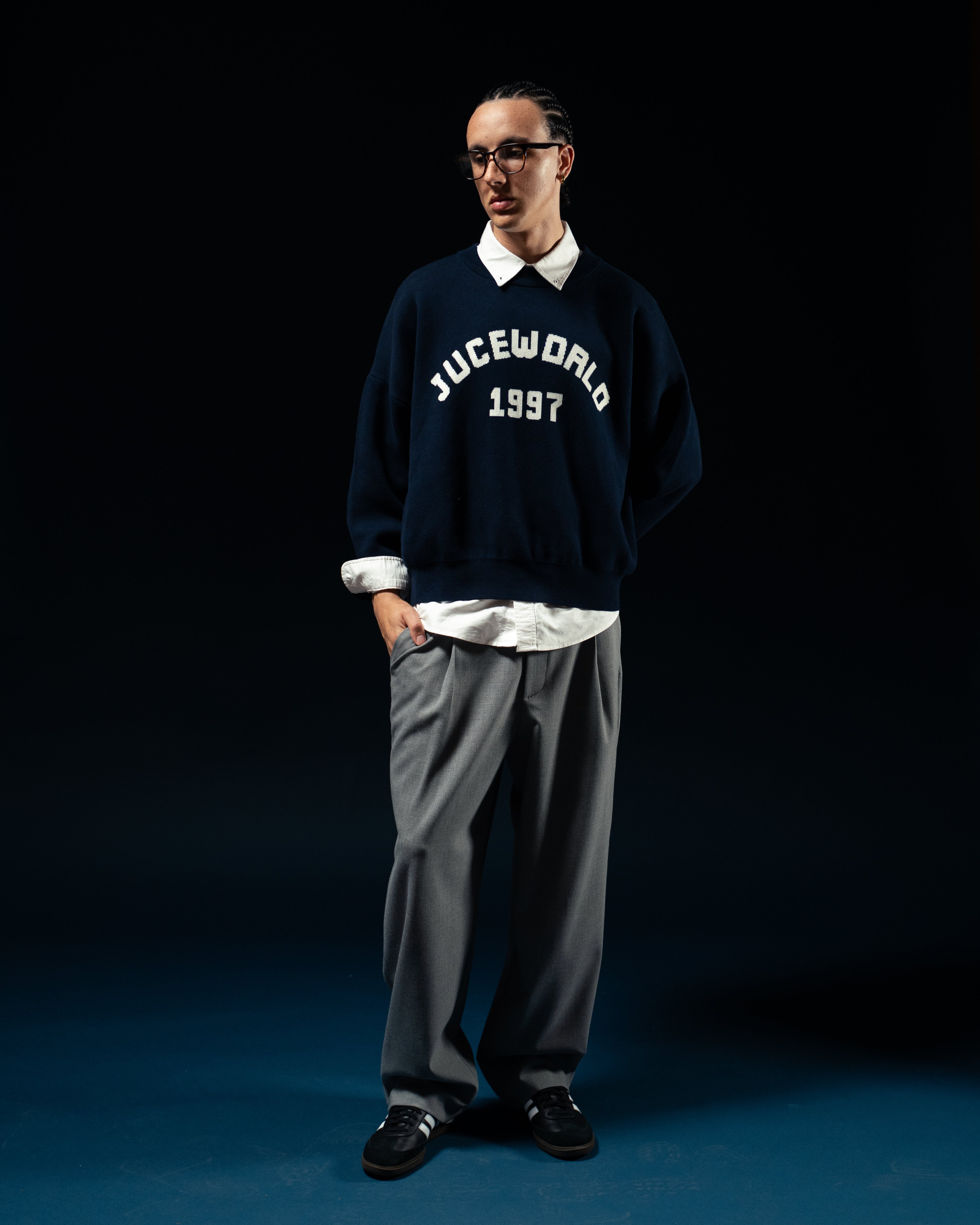 Navy Knit Sweater