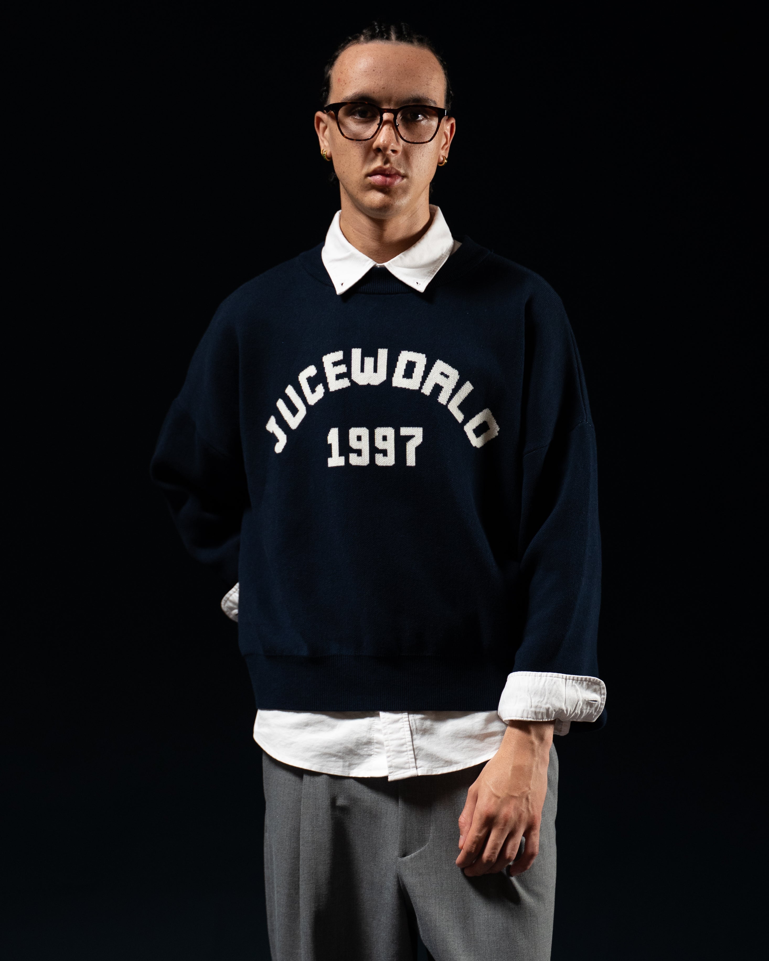Navy Knit Sweater