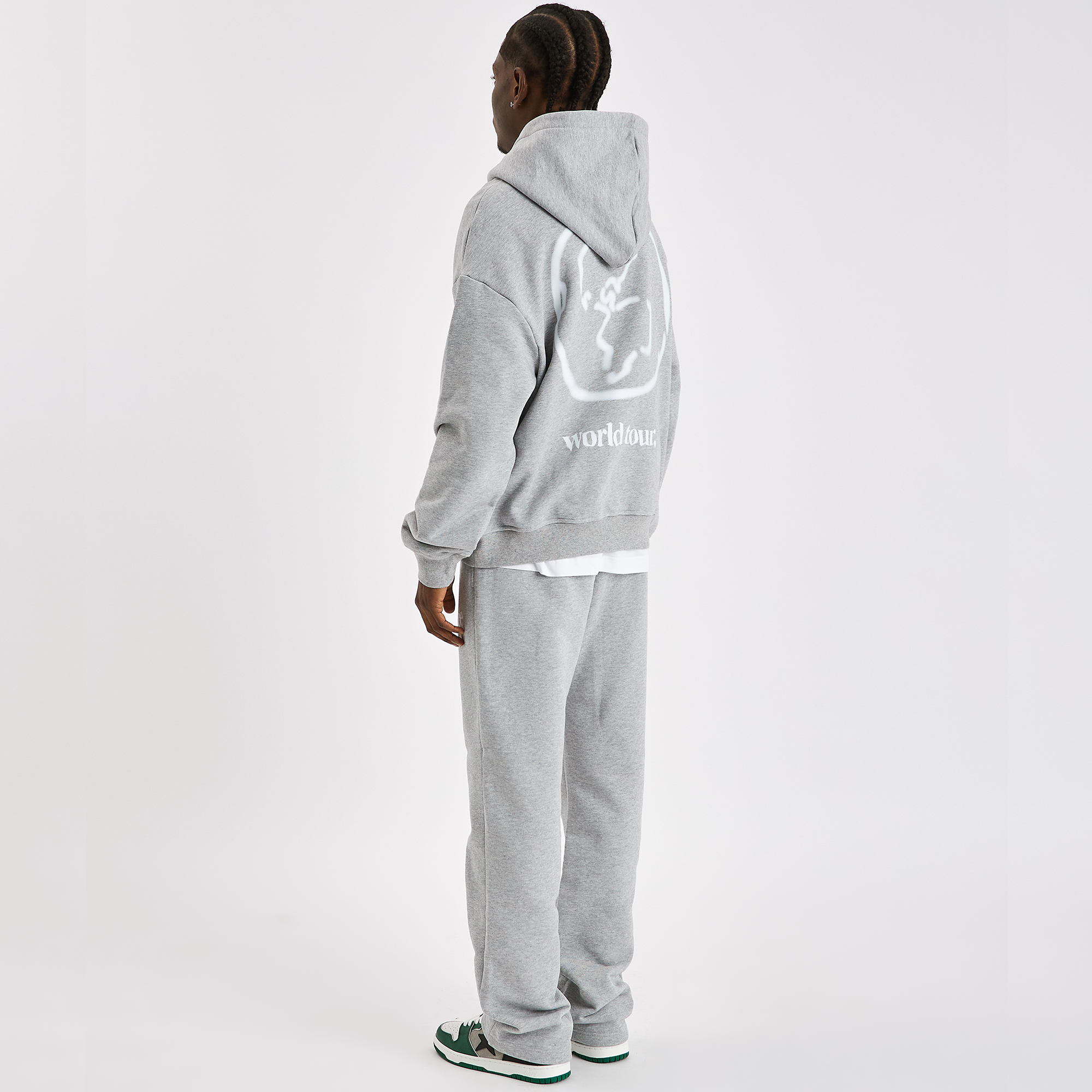 heavyweight light grey world tour hoodie